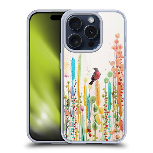 Sylvie Demers Birds 3 Scarlet Soft Gel Case for Apple iPhone 15 Pro