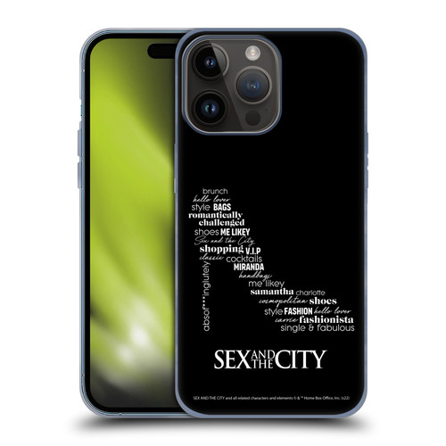 Sex and The City: Television Series Graphics Shoe Soft Gel Case for Apple iPhone 15 Pro Max