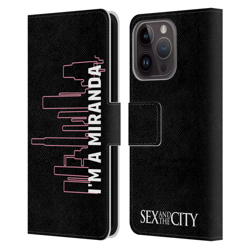 Sex and The City: Television Series Characters Miranda Leather Book Wallet Case Cover For Apple iPhone 15 Pro