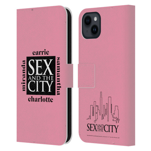 Sex and The City: Television Series Graphics Character 1 Leather Book Wallet Case Cover For Apple iPhone 15 Plus