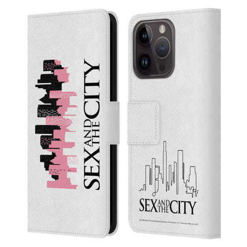 Sex and The City: Television Series Graphics City Leather Book Wallet Case Cover For Apple iPhone 15 Pro