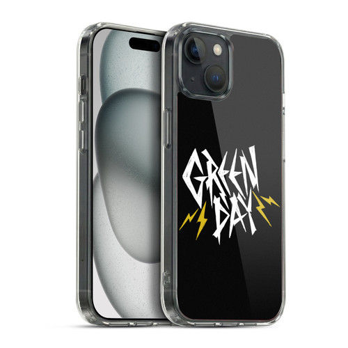 Green Day Graphics Bolts Soft Gel Case for Apple iPhone 15 Plus