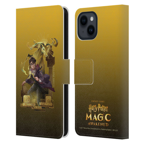 Harry Potter: Magic Awakened Characters Harry Potter Leather Book Wallet Case Cover For Apple iPhone 15