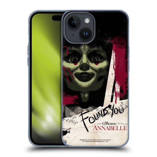 Annabelle Graphics Found You Soft Gel Case for Apple iPhone 15