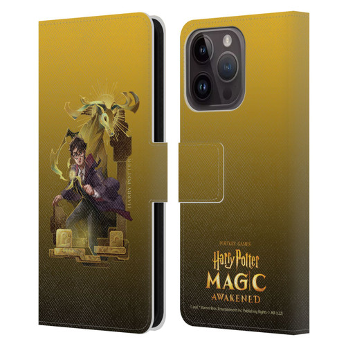 Harry Potter: Magic Awakened Characters Harry Potter Leather Book Wallet Case Cover For Apple iPhone 15 Pro