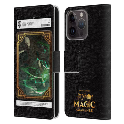 Harry Potter: Magic Awakened Characters Voldemort Card Leather Book Wallet Case Cover For Apple iPhone 15 Pro