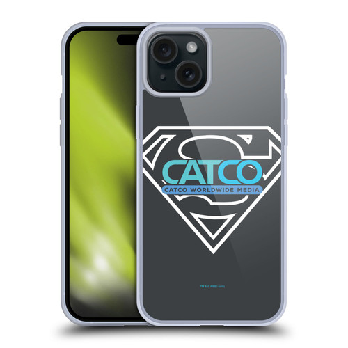 Supergirl TV Series Graphics Catco Soft Gel Case for Apple iPhone 15 Plus