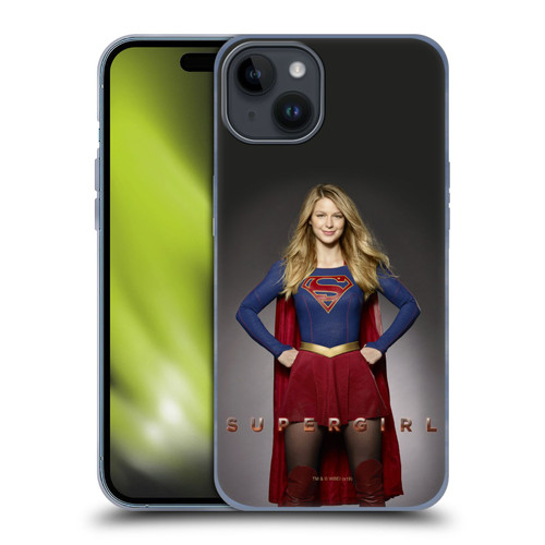Supergirl TV Series Key Art Kara Zor-El Soft Gel Case for Apple iPhone 15 Plus