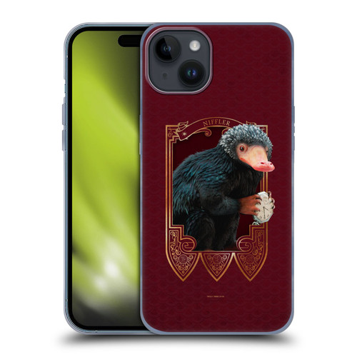 Fantastic Beasts And Where To Find Them Beasts Niffler Soft Gel Case for Apple iPhone 15 Plus