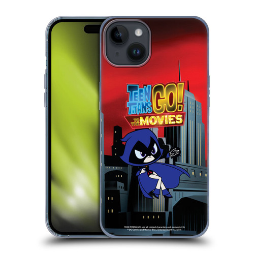 Teen Titans Go! To The Movies Character Art Raven Soft Gel Case for Apple iPhone 15 Plus