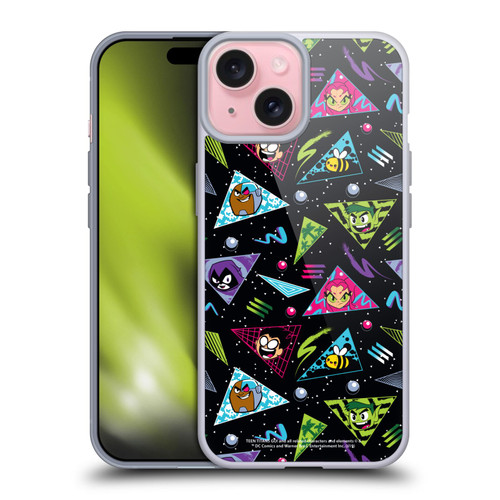 Teen Titans Go! To The Movies Graphic Designs Patterns Soft Gel Case for Apple iPhone 15