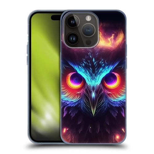 Wumples Cosmic Animals Owl Soft Gel Case for Apple iPhone 15 Pro