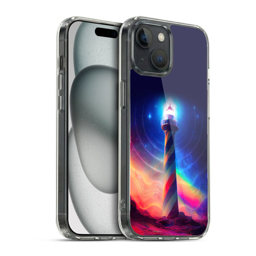 Wumples Cosmic Universe Lighthouse Soft Gel Case for Apple iPhone 15 & MagSafe