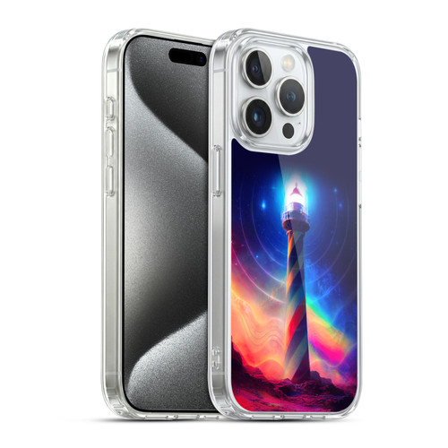 Wumples Cosmic Universe Lighthouse Soft Gel Case for Apple iPhone 15 Pro & MagSafe
