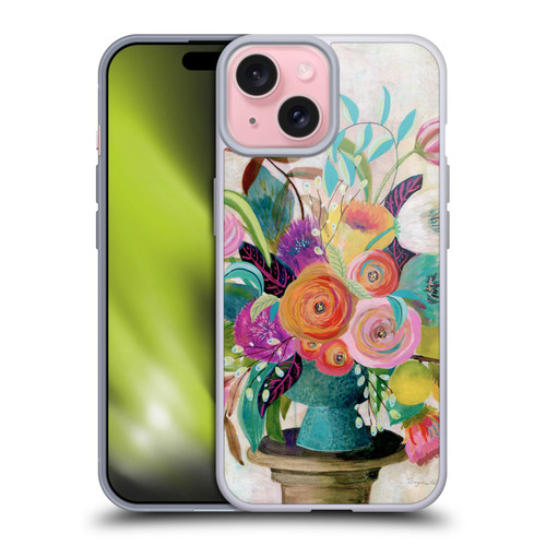 Suzanne Allard Floral Graphics Charleston Glory Soft Gel Case for Apple iPhone 15