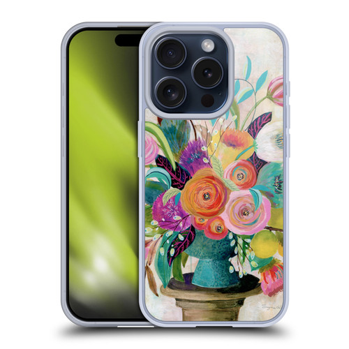 Suzanne Allard Floral Graphics Charleston Glory Soft Gel Case for Apple iPhone 15 Pro