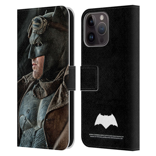 Batman V Superman: Dawn of Justice Graphics Batman Leather Book Wallet Case Cover For Apple iPhone 15 Pro Max