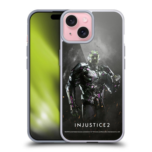 Injustice 2 Characters Brainiac Soft Gel Case for Apple iPhone 15