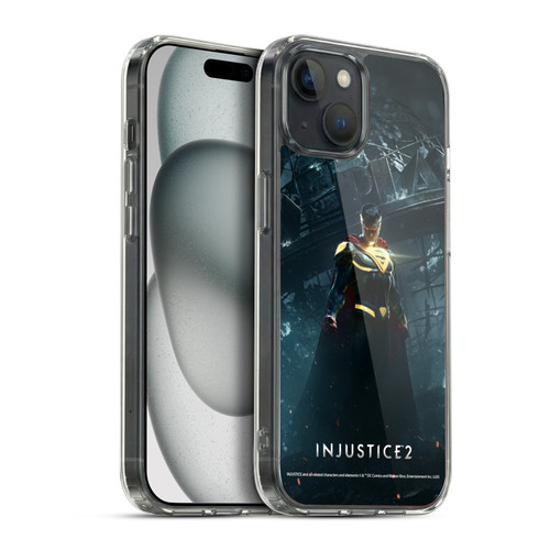 Injustice 2 Characters Superman Soft Gel Case for Apple iPhone 15 Plus & MagSafe
