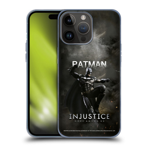 Injustice Gods Among Us Characters Batman Soft Gel Case for Apple iPhone 15 Pro Max