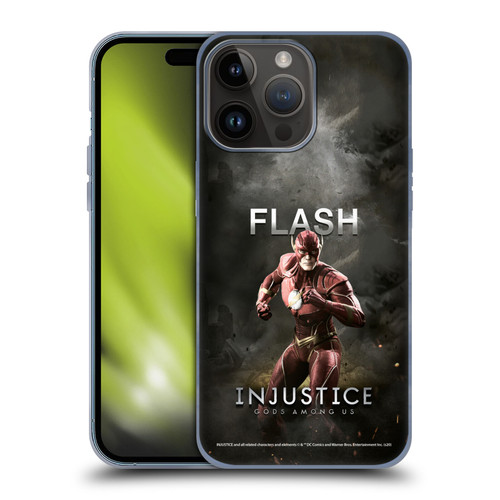 Injustice Gods Among Us Characters Flash Soft Gel Case for Apple iPhone 15 Pro Max