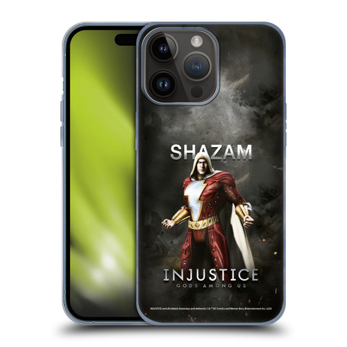 Injustice Gods Among Us Characters Shazam Soft Gel Case for Apple iPhone 15 Pro Max