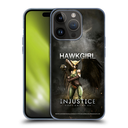 Injustice Gods Among Us Characters Hawkgirl Soft Gel Case for Apple iPhone 15 Pro