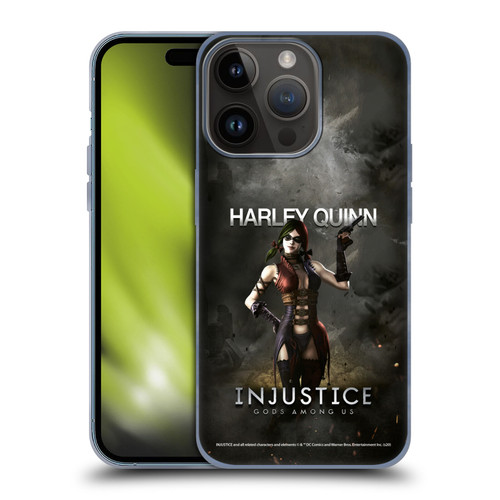 Injustice Gods Among Us Characters Harley Soft Gel Case for Apple iPhone 15 Pro