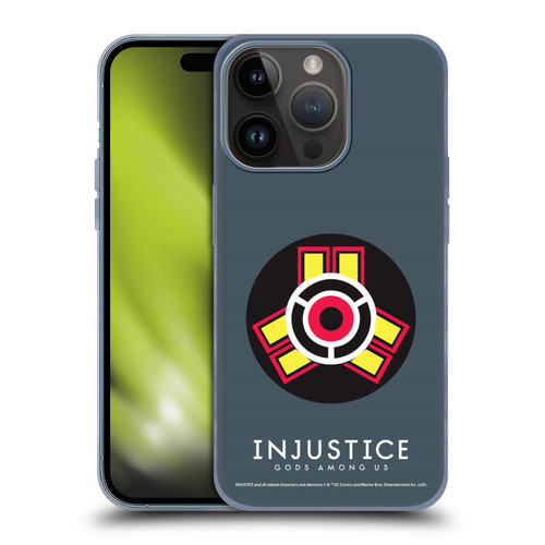 Injustice Gods Among Us Key Art Game Logo Soft Gel Case for Apple iPhone 15 Pro
