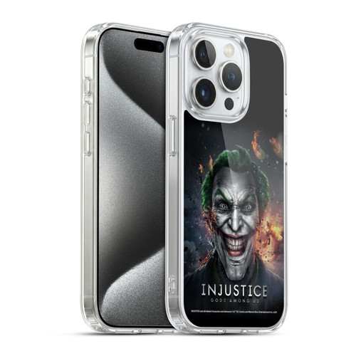 Injustice Gods Among Us Key Art Joker Soft Gel Case for Apple iPhone 15 Pro & MagSafe