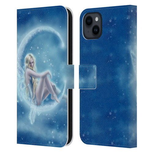 Tiffany "Tito" Toland-Scott Fairies Blue Winter Leather Book Wallet Case Cover For Apple iPhone 15 Plus