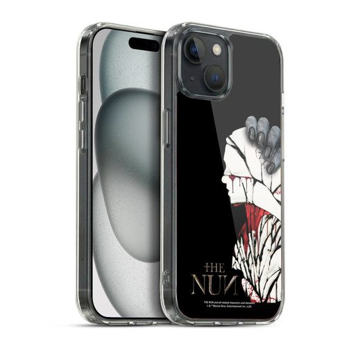The Nun Valak Graphics Blood Hand Soft Gel Case for Apple iPhone 15 Plus & MagSafe