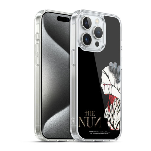 The Nun Valak Graphics Blood Hand Soft Gel Case for Apple iPhone 15 Pro & MagSafe