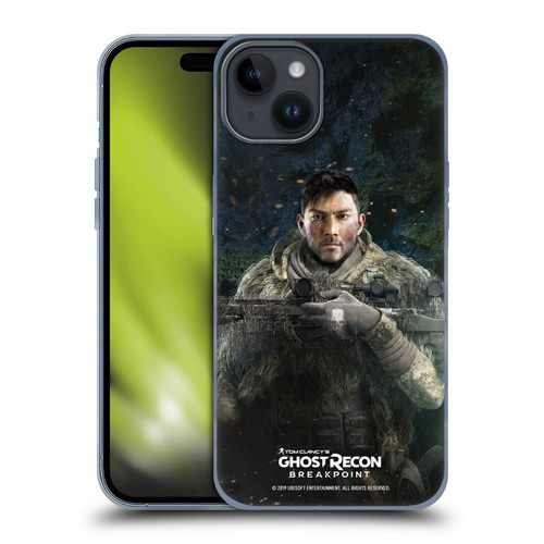 Tom Clancy's Ghost Recon Breakpoint Character Art Vasily Soft Gel Case for Apple iPhone 15 Plus