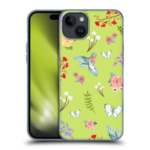 Ameritech Graphics Floral Soft Gel Case for Apple iPhone 15 Plus