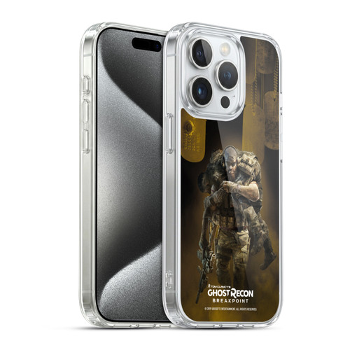 Tom Clancy's Ghost Recon Breakpoint Character Art Poster Soft Gel Case for Apple iPhone 15 Pro & MagSafe