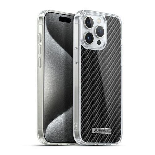 Ameritech Graphics Carbon Fiber Print Soft Gel Case for Apple iPhone 15 Pro Max & MagSafe