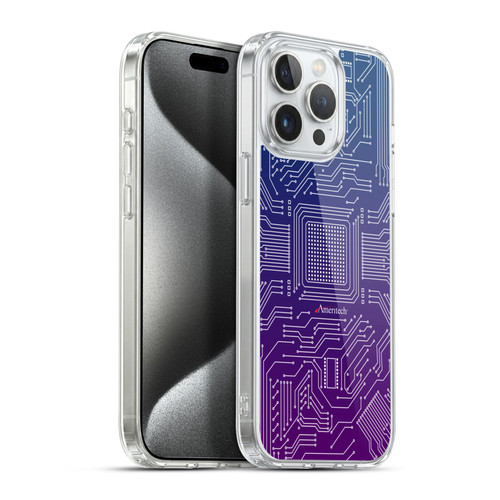 Ameritech Graphics Circuit Board Soft Gel Case for Apple iPhone 15 Pro Max & MagSafe