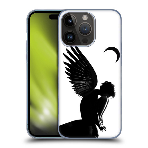 LouiJoverArt Black And White Angel Soft Gel Case for Apple iPhone 15 Pro