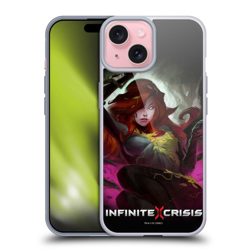 Infinite Crisis Characters Poison Ivy Soft Gel Case for Apple iPhone 15