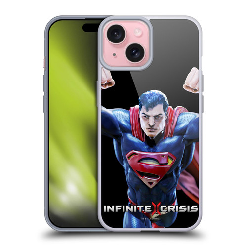 Infinite Crisis Characters Superman Soft Gel Case for Apple iPhone 15