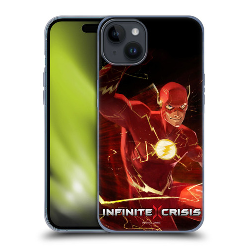 Infinite Crisis Characters Flash Soft Gel Case for Apple iPhone 15 Plus