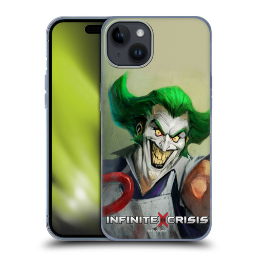 Infinite Crisis Characters Gaslight Joker Soft Gel Case for Apple iPhone 15 Plus
