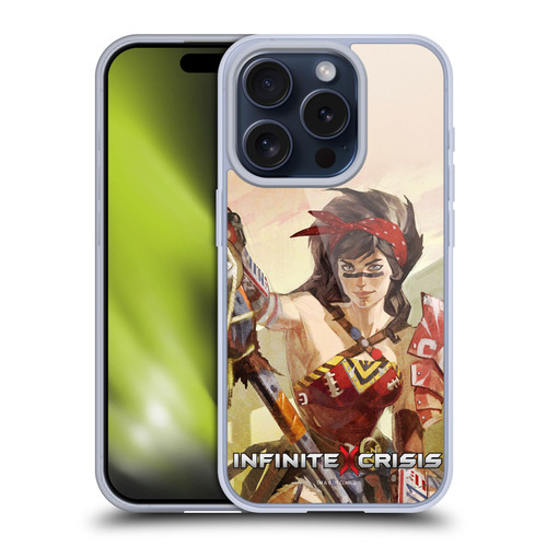 Infinite Crisis Characters Atomic Wonder Woman Soft Gel Case for Apple iPhone 15 Pro