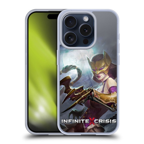 Infinite Crisis Characters Catwoman Soft Gel Case for Apple iPhone 15 Pro