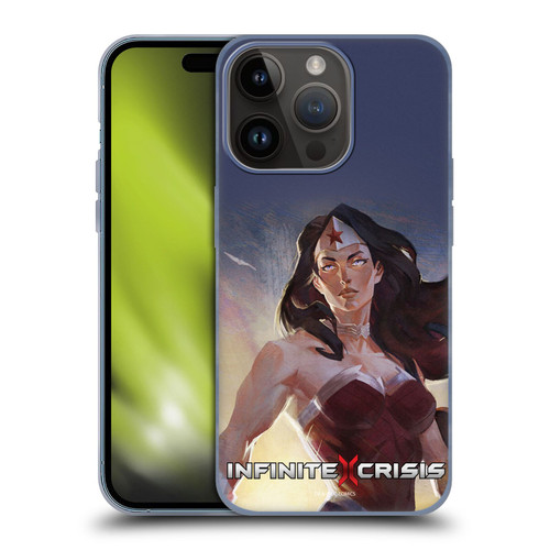 Infinite Crisis Characters Wonder Woman Soft Gel Case for Apple iPhone 15 Pro