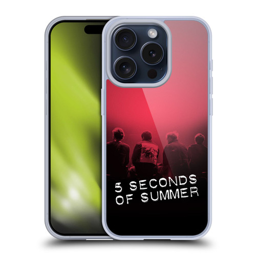 5 Seconds of Summer Posters Colour Washed Soft Gel Case for Apple iPhone 15 Pro