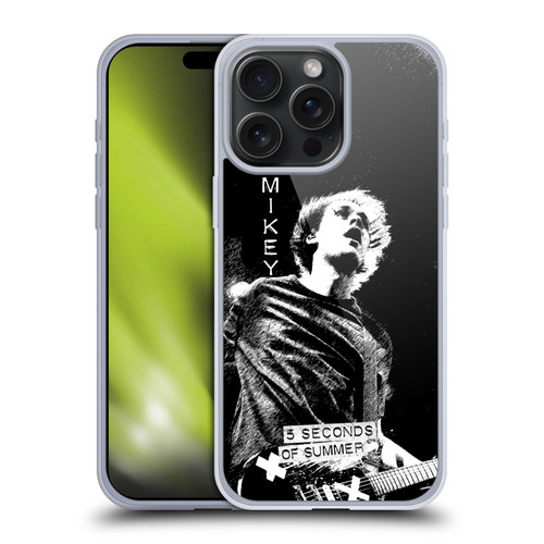 5 Seconds of Summer Solos BW Mikey Soft Gel Case for Apple iPhone 15 Pro Max