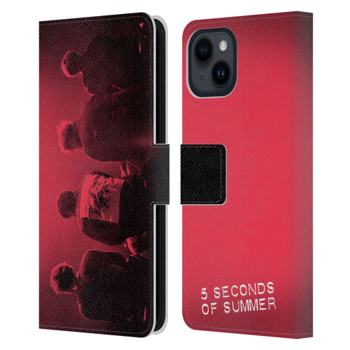 5 Seconds of Summer Posters Colour Washed Leather Book Wallet Case Cover For Apple iPhone 15