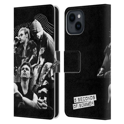 5 Seconds of Summer Posters Punkzine 2 Leather Book Wallet Case Cover For Apple iPhone 15